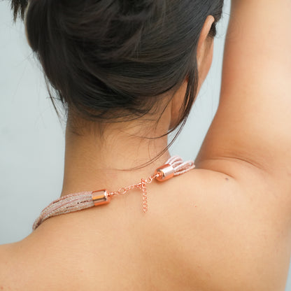 Cherry Fade Beaded Necklace