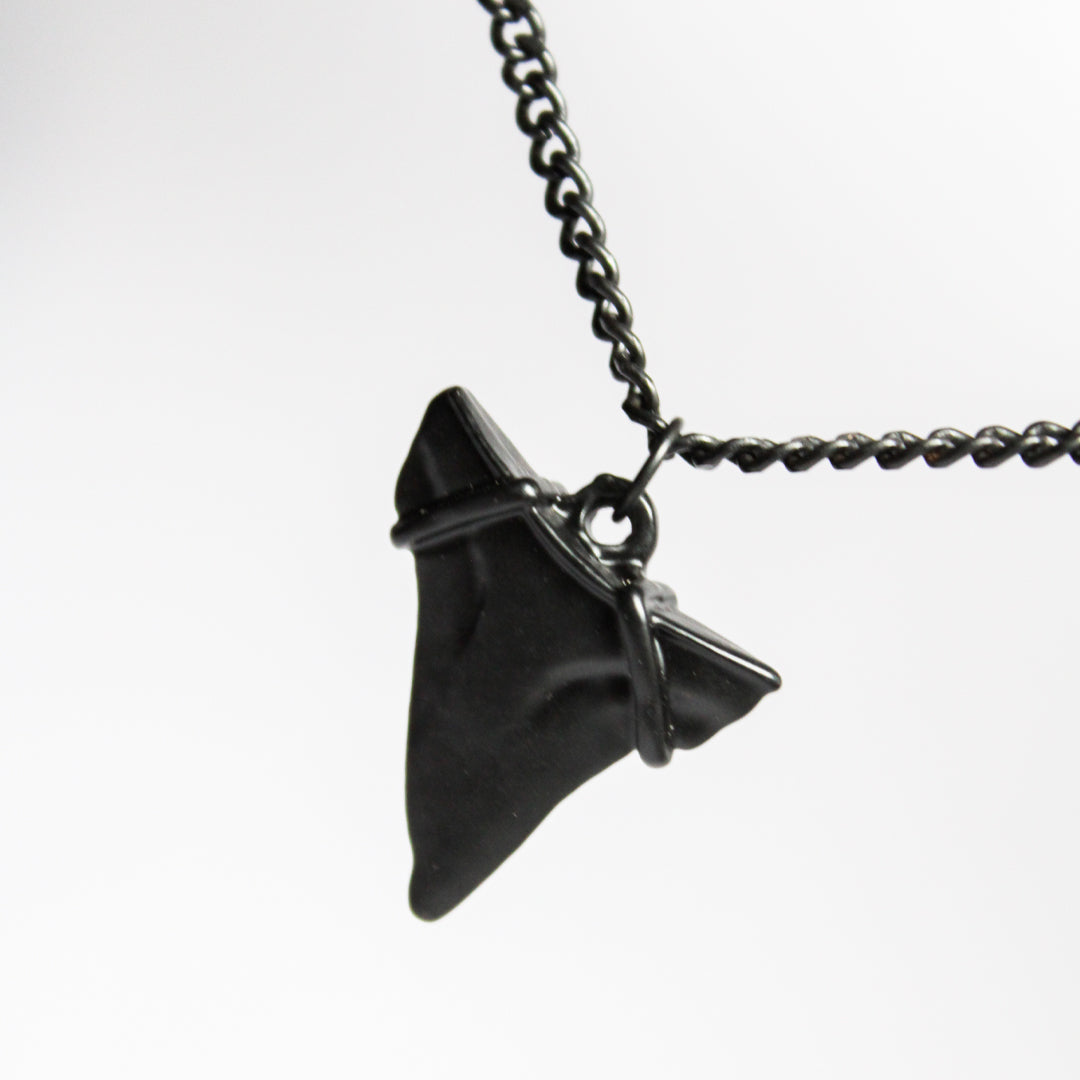 Raw Stone - Black Necklace