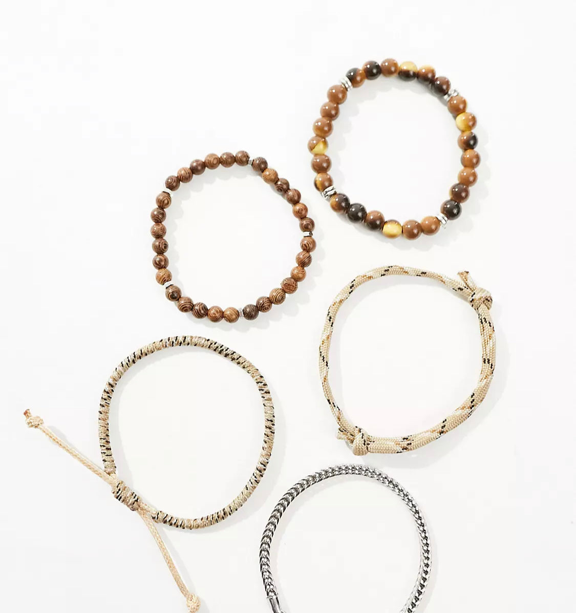 5 pack Tiger Stone bracelets