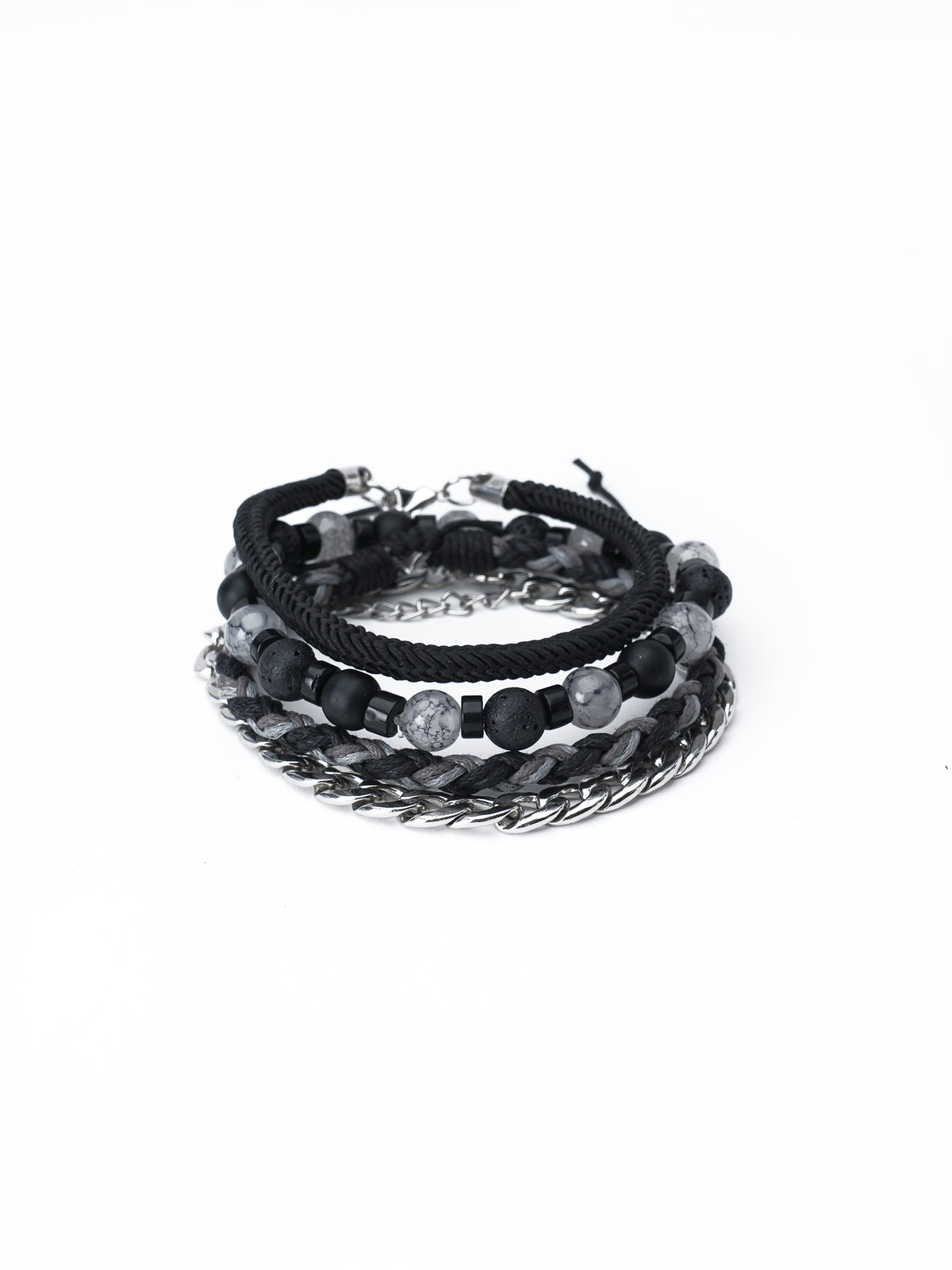 Black 4 layer bracelet