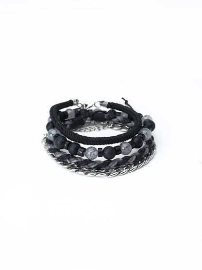 Black 4 layer bracelet