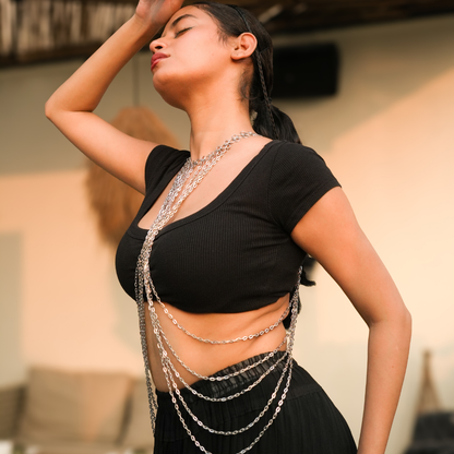 Draped desire Body chain