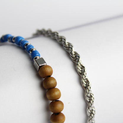 Blue Silver Bracelet