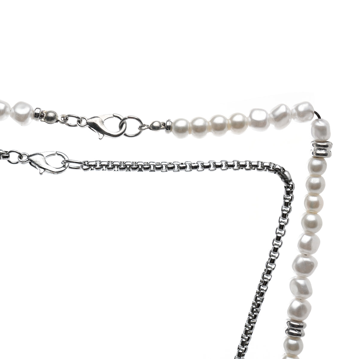 Pearl Fusion Layered Necklace Set