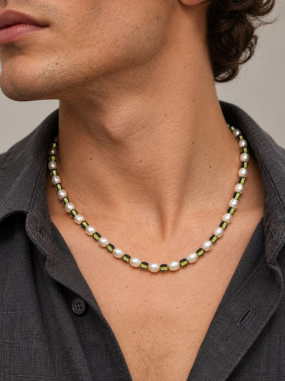 Olive Eclipse Necklace