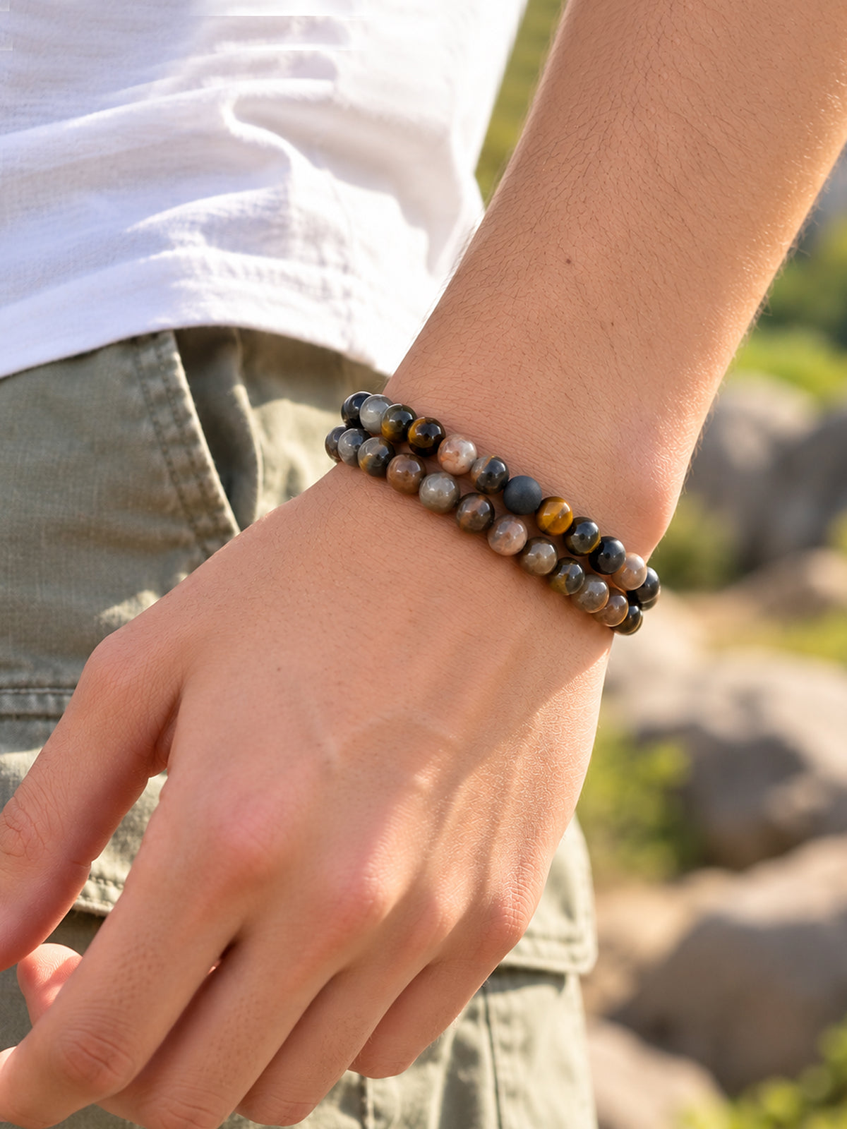 2 Layer Green Bracelet