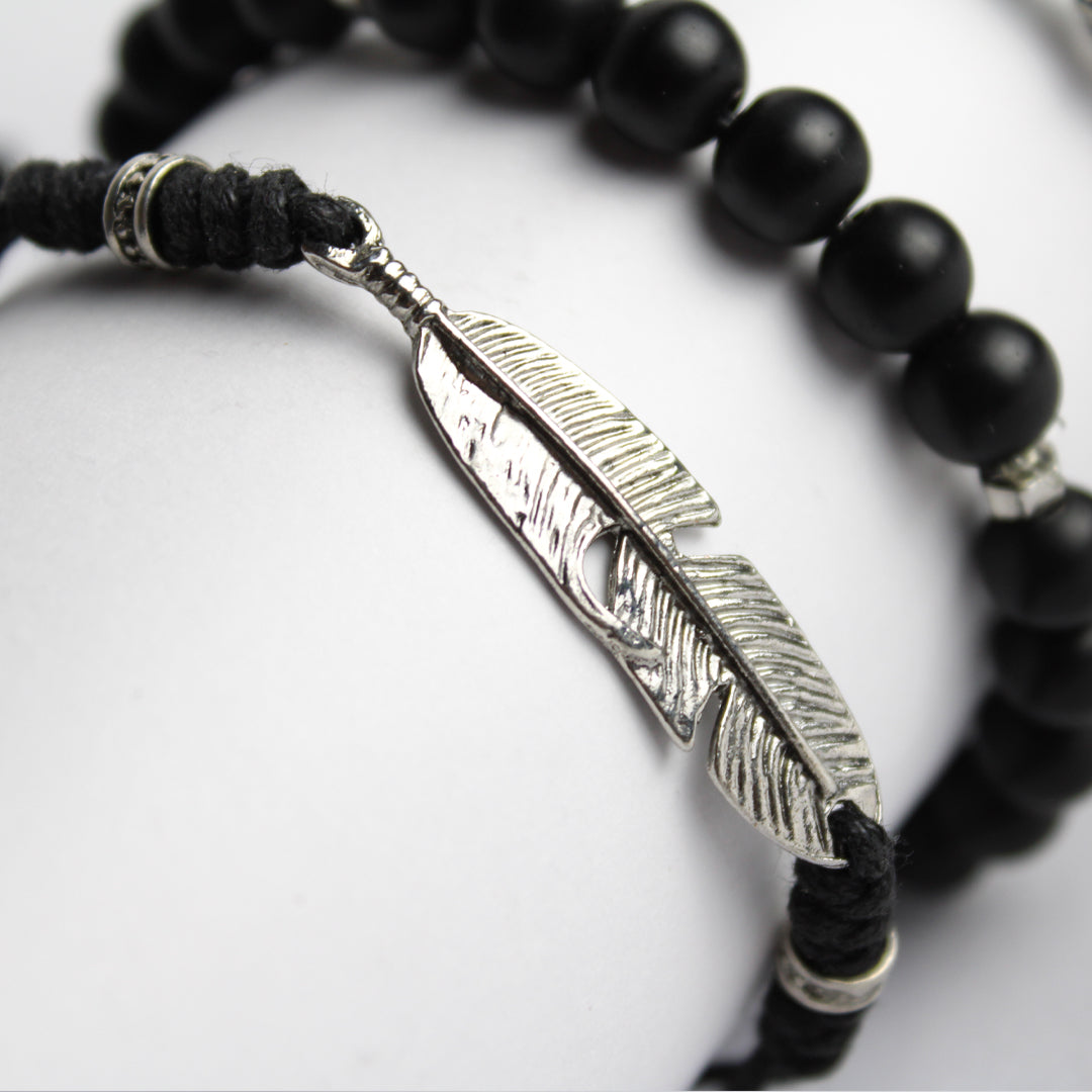 Black leaf Bracelets