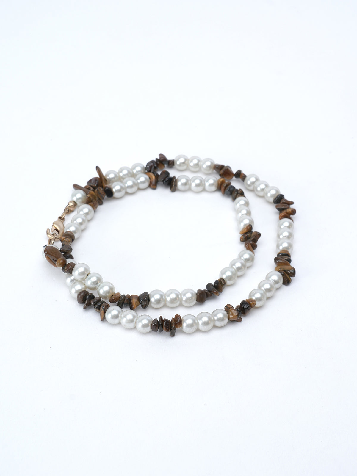 Mocha Pearl Duo Necklace