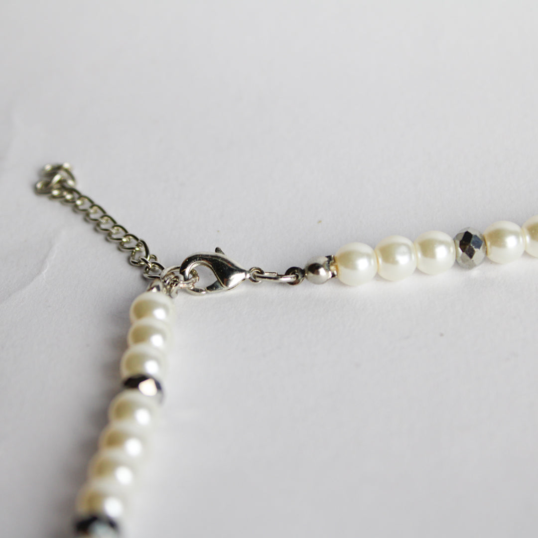 Silver Pearl Necklace