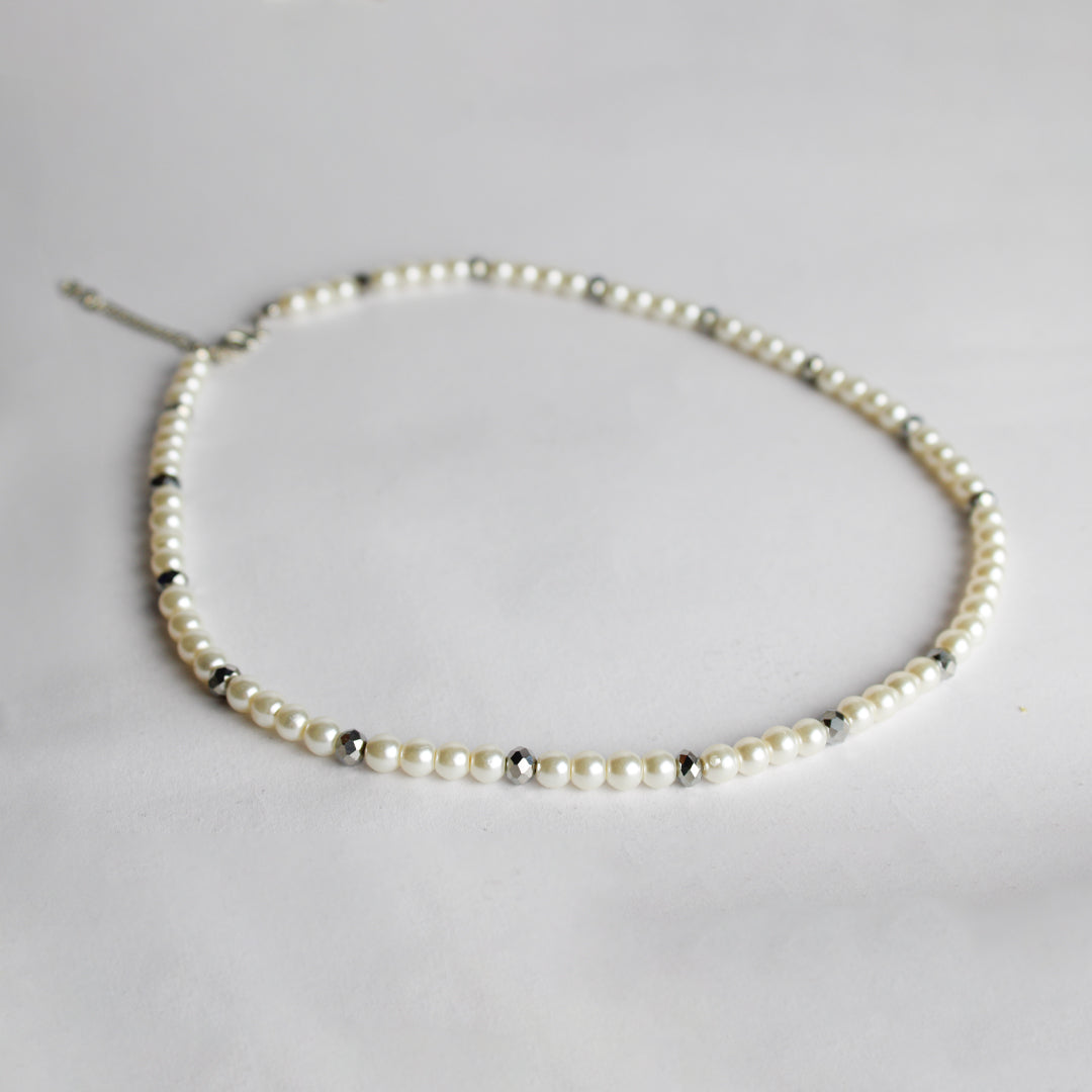 Silver Pearl Necklace