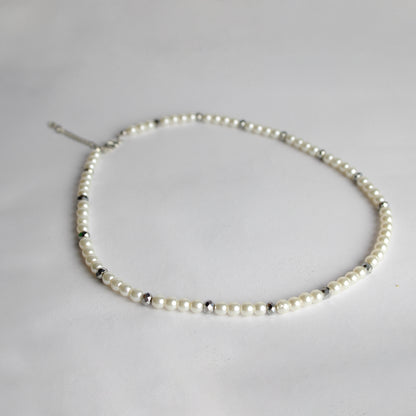 Silver Pearl Necklace