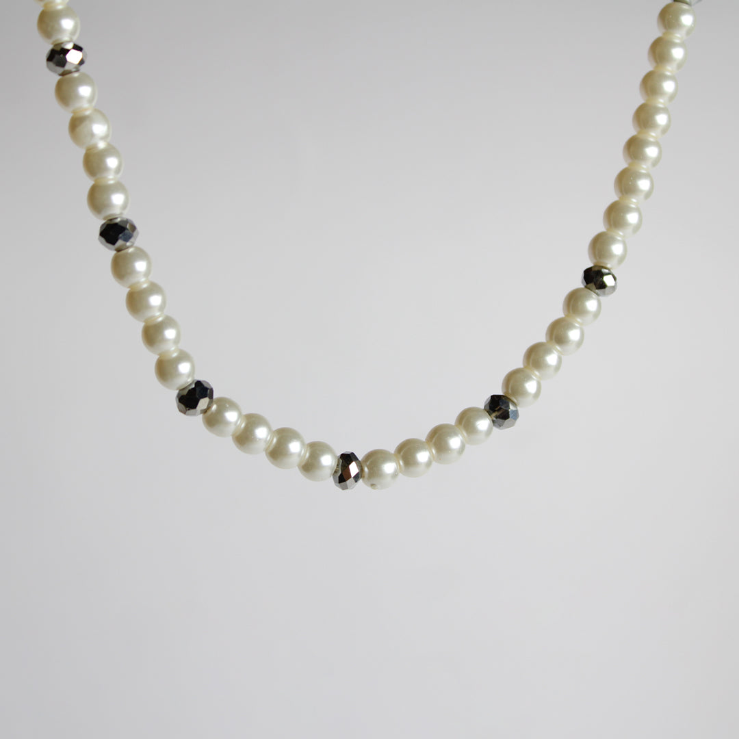 Silver Pearl Necklace