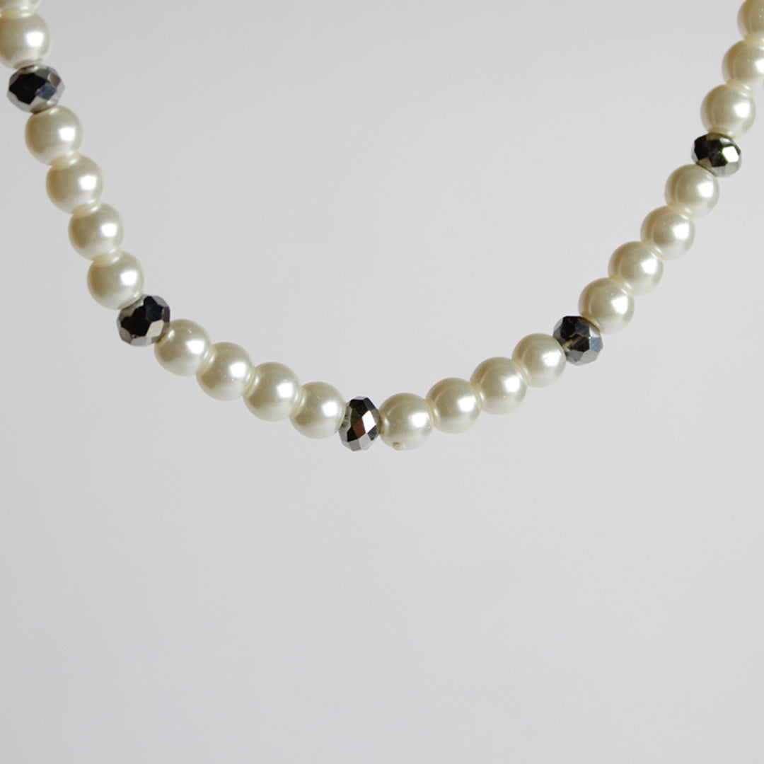 Silver Pearl Necklace