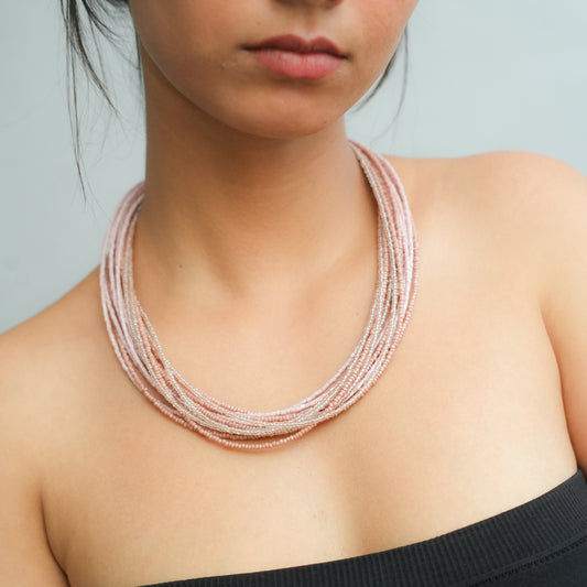 Cherry Fade Beaded Necklace