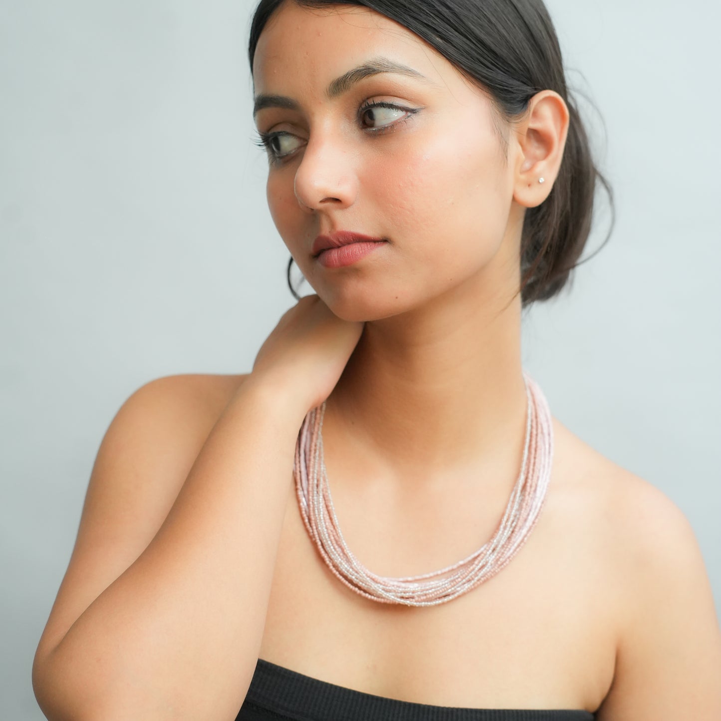 Cherry Fade Beaded Necklace