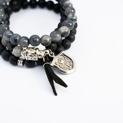 Silver Eclipse Bracelet Stack