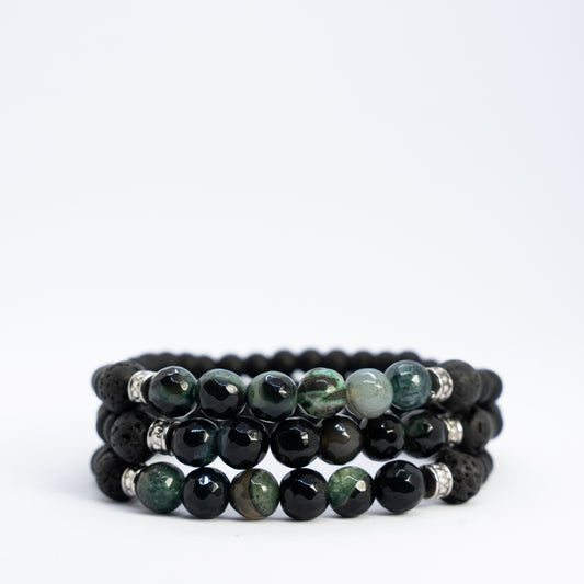Midnight Moss Bracelet Stack
