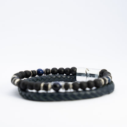 Smoke & Steel Bracelet Stack