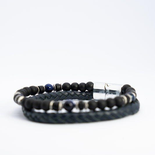 Smoke & Steel Bracelet Stack