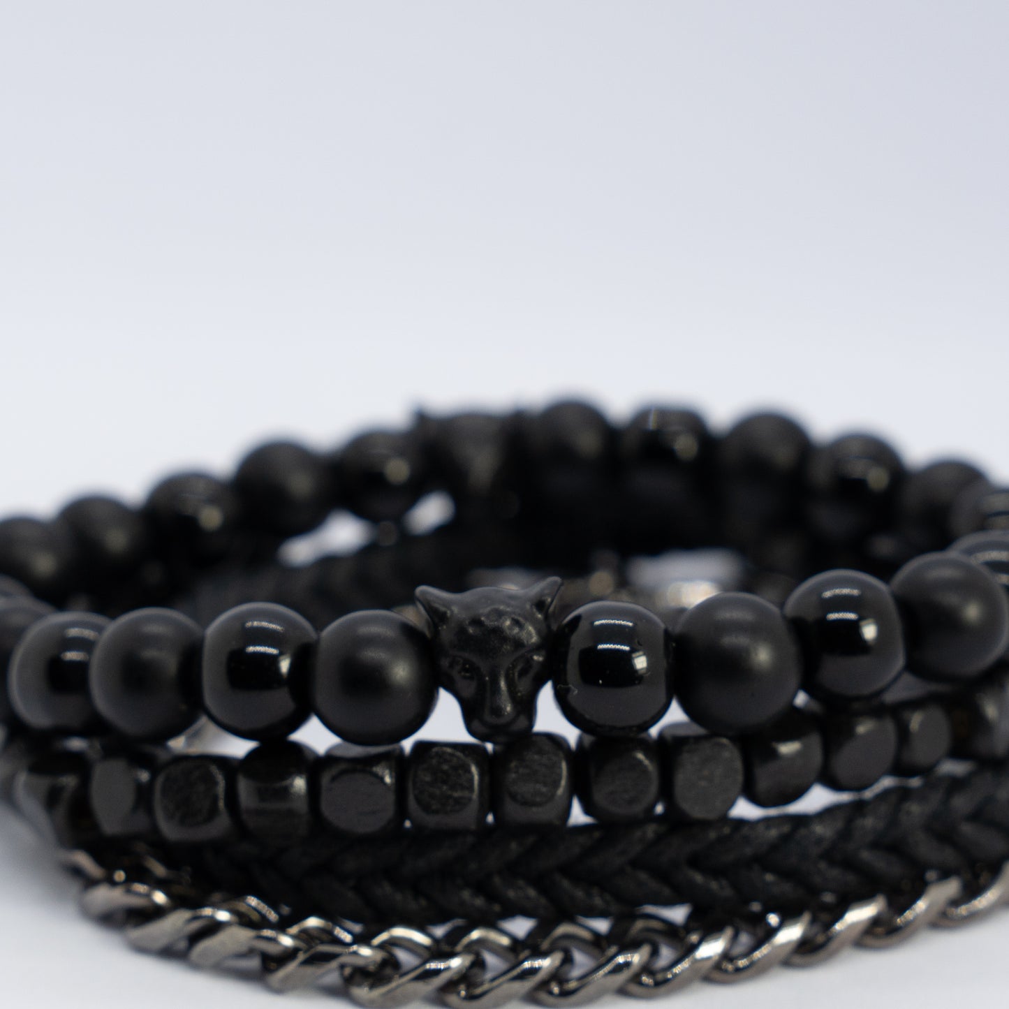 Serpent stone Bracelet stack