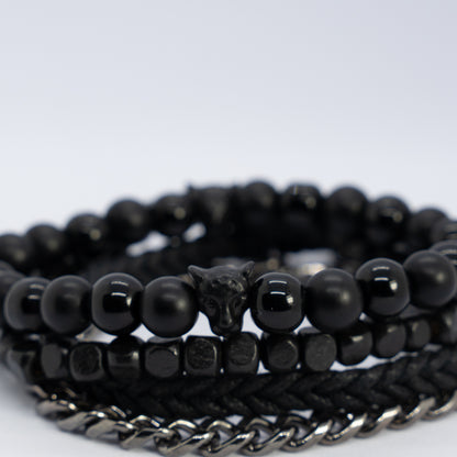 Serpent stone Bracelet stack