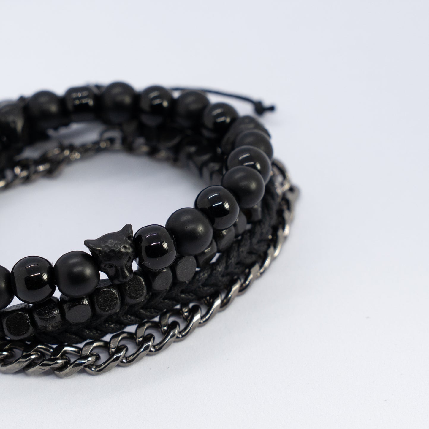 Serpent stone Bracelet stack