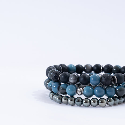 Ocean Horizon Bracelet Stack