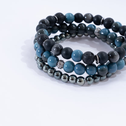 Ocean Horizon Bracelet Stack
