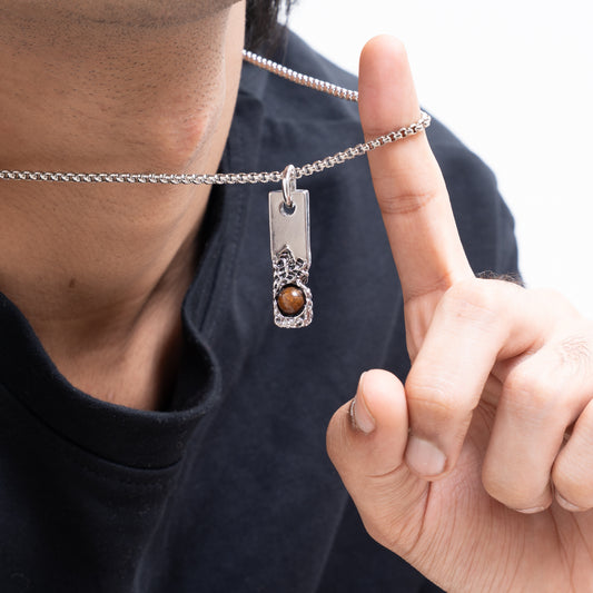 The Rough-Cut Keeper Necklace