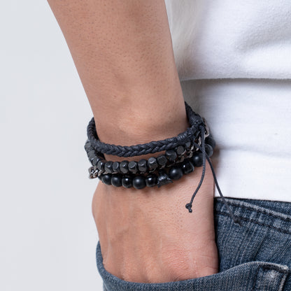 Serpent stone Bracelet stack