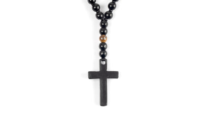 Cross Beads Necklace ( 4mm )