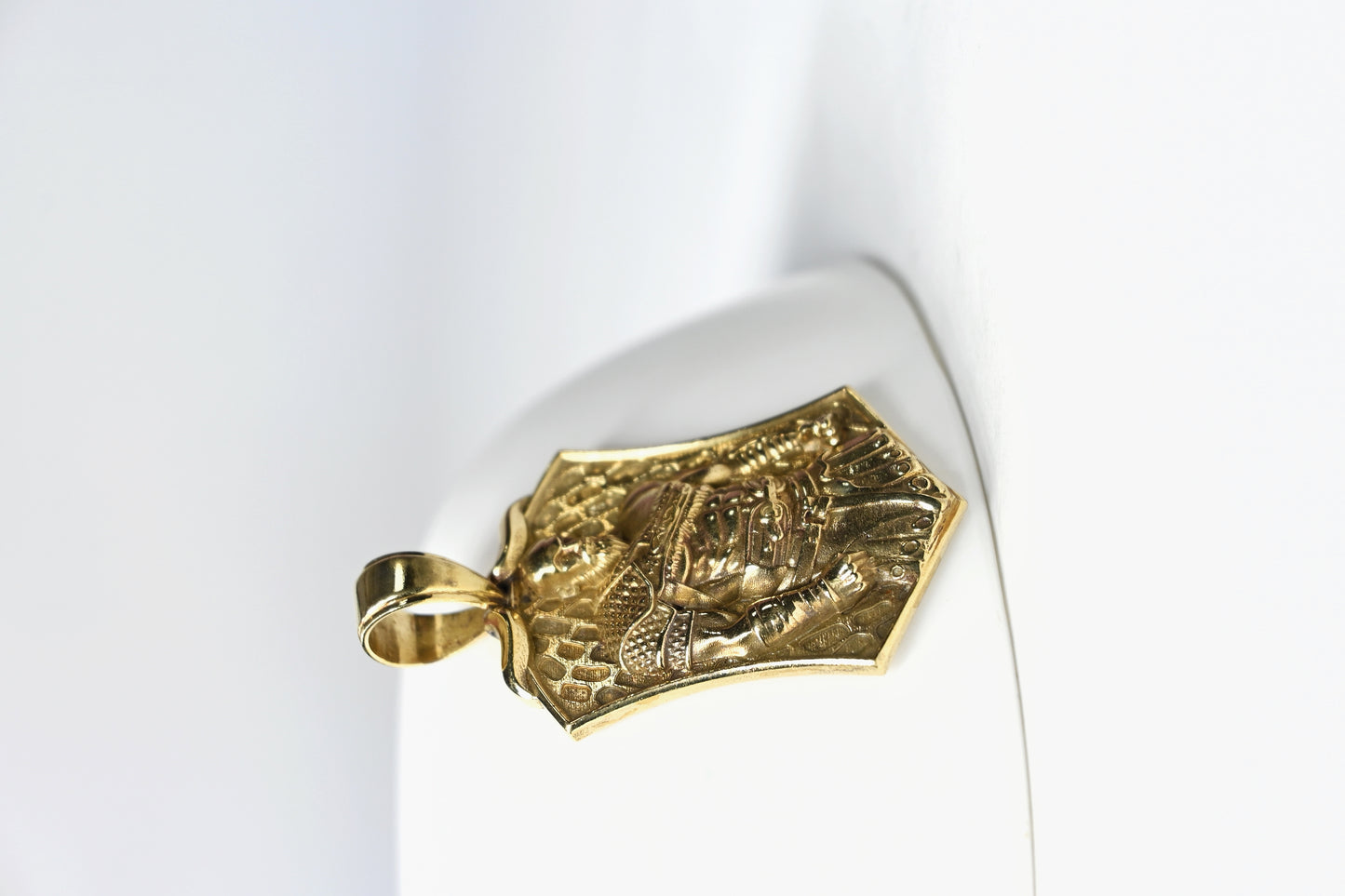 Royal Warrior Shield Gold Pendant