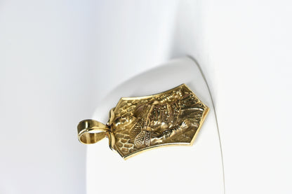 Royal Warrior Shield Gold Pendant