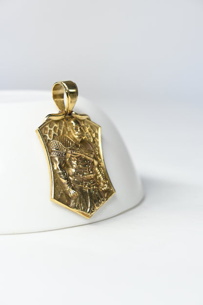 Royal Warrior Shield Gold Pendant
