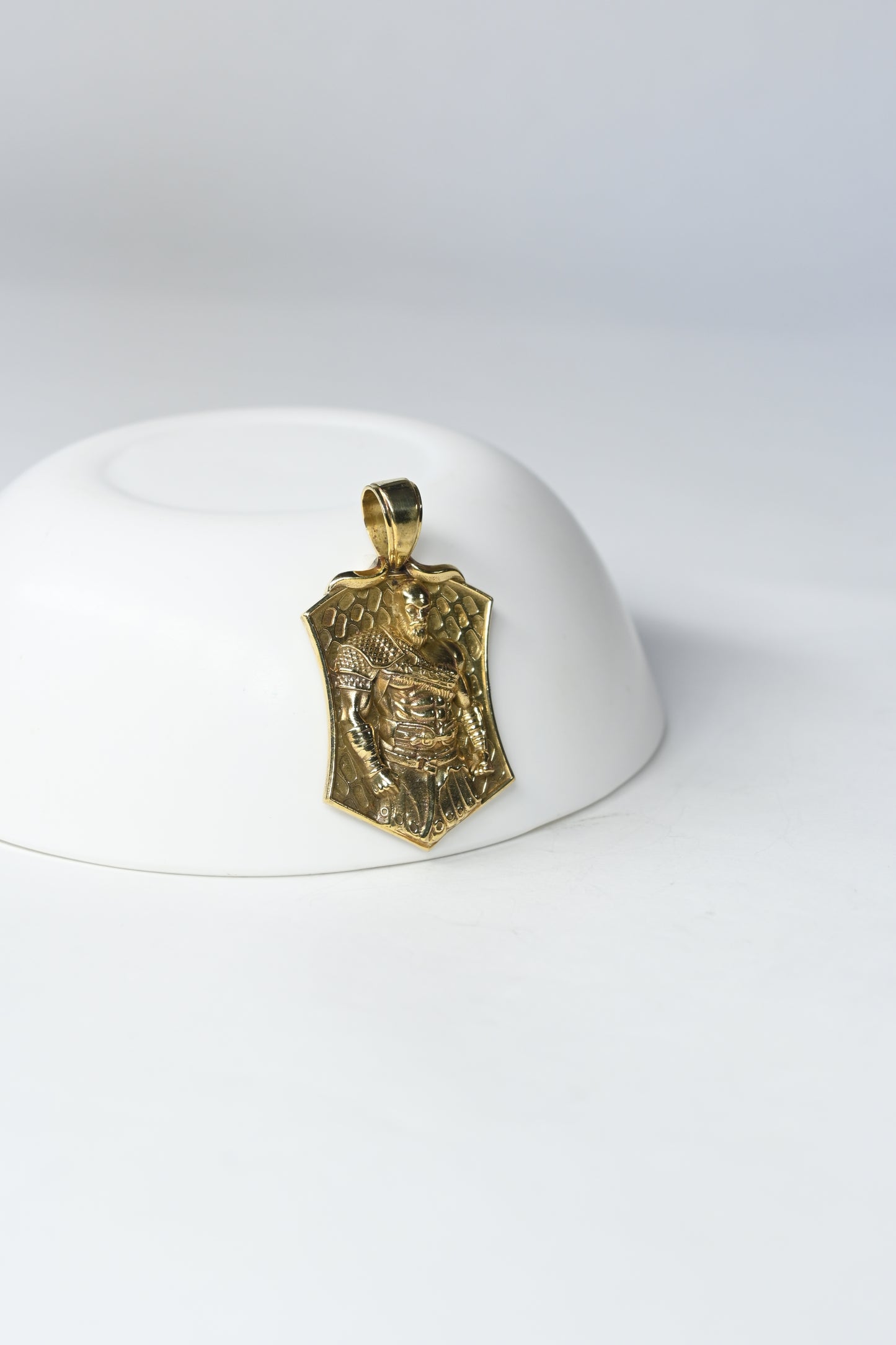 Royal Warrior Shield Gold Pendant