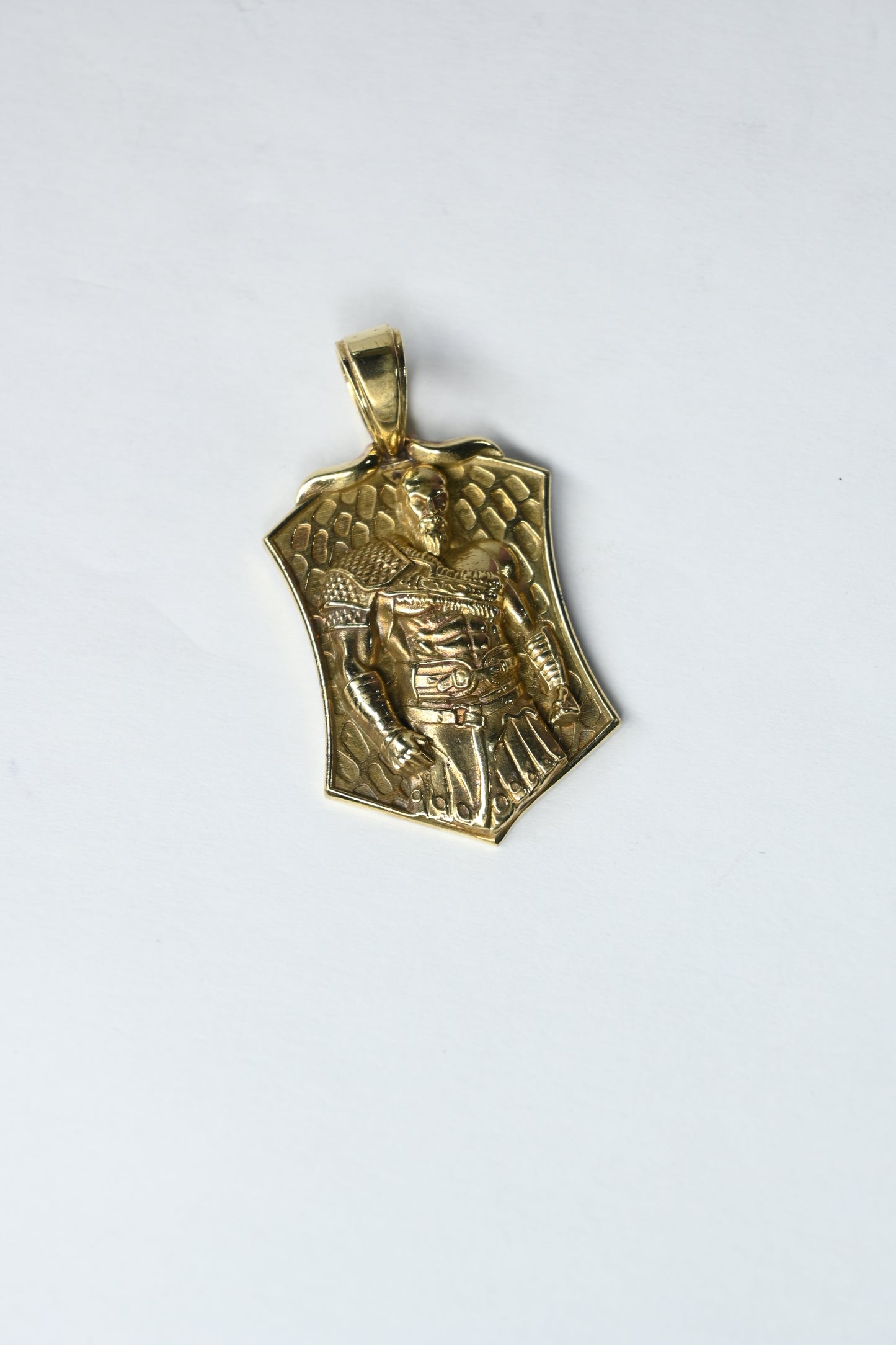 Royal Warrior Shield Gold Pendant
