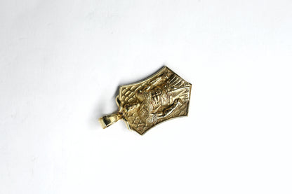 Royal Warrior Shield Gold Pendant