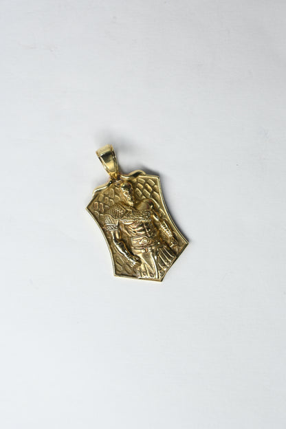 Royal Warrior Shield Gold Pendant