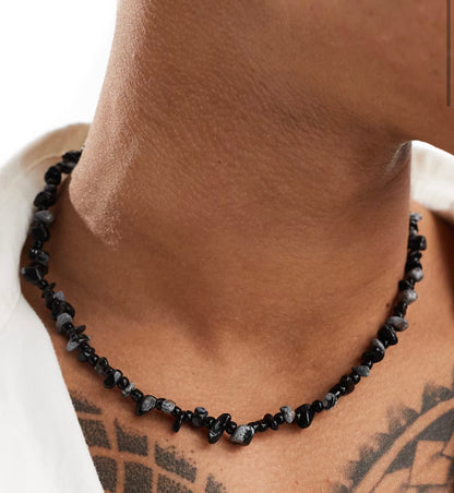 Black millet necklace