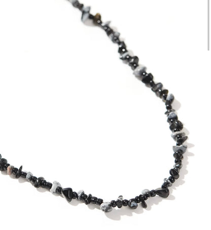 Black millet necklace