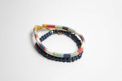 Woven Cosmic blue wrist bands.