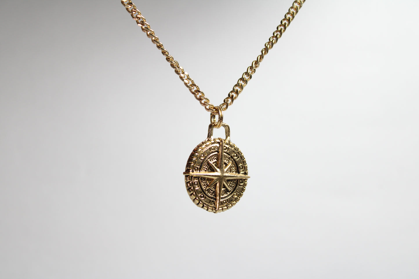 Gold Compass Necklace