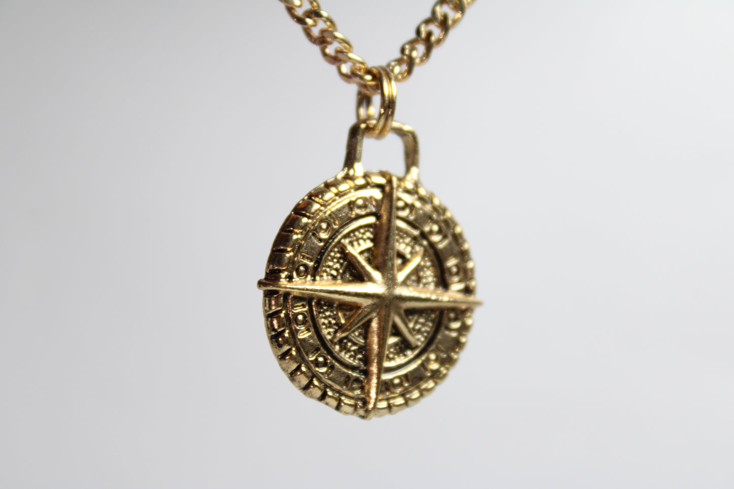 Gold Compass Necklace