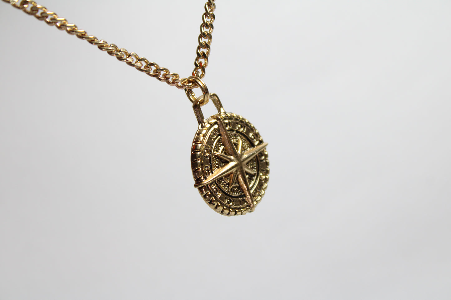 Gold Compass Necklace