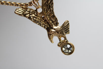 Gold eagle necklace