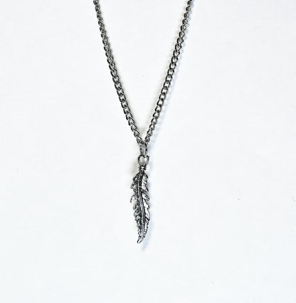 Cross Feather Necklace