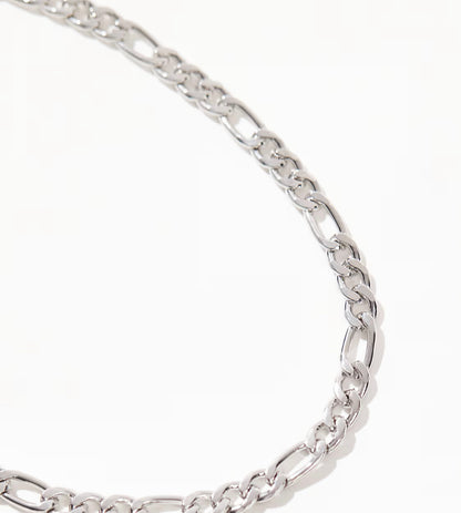 Silver Figaro chain