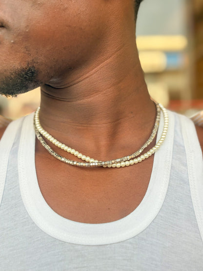 Sterling Ivory Layered Necklace