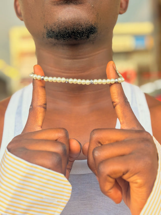 Silver Pearl Necklace
