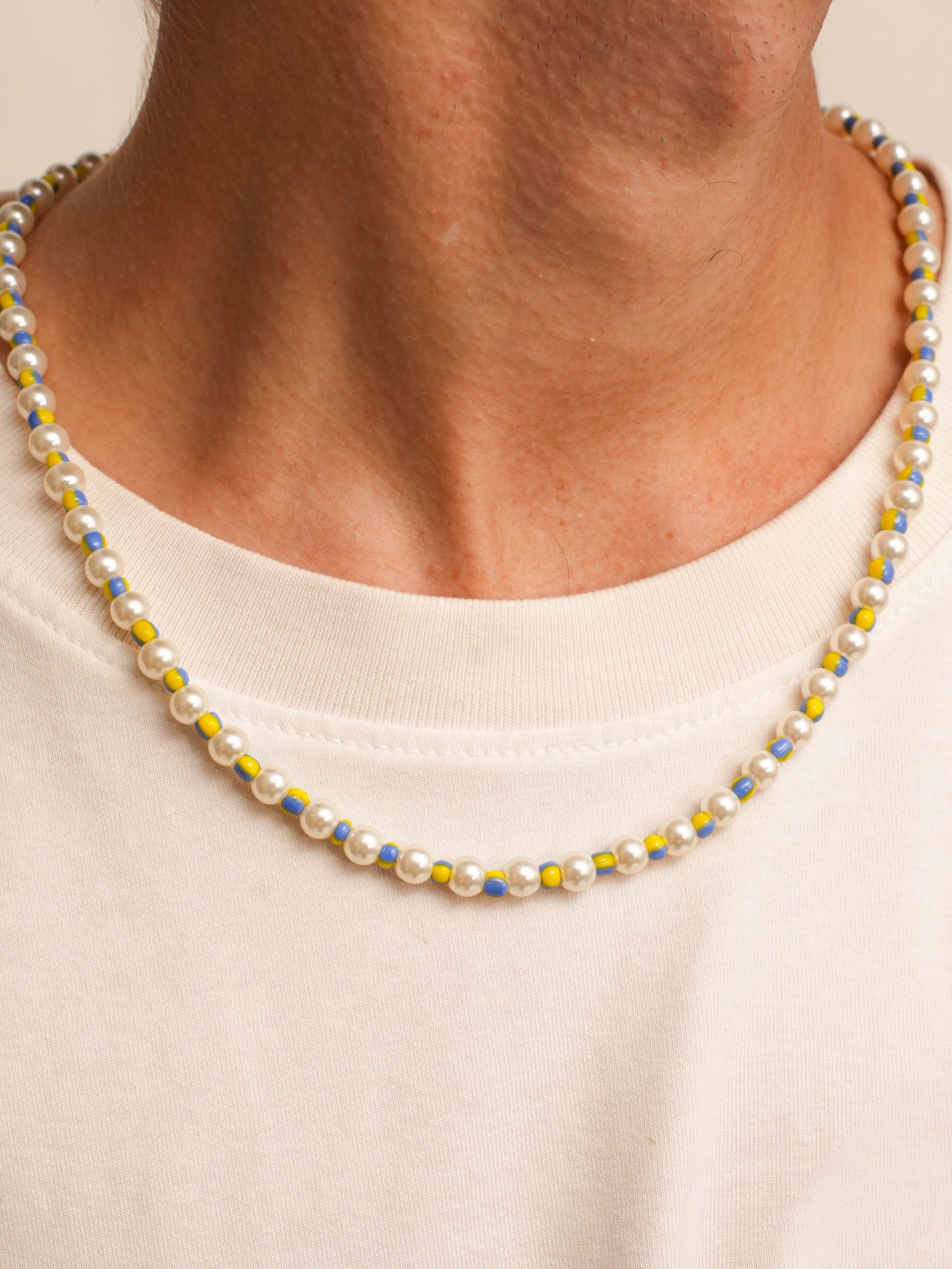 Blue and yellow Candy Necklace